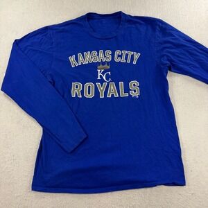 Kansas City Royals MLB Fanatics Long Sleeve T-Shirt Baseball KC Baseball NL Sz M